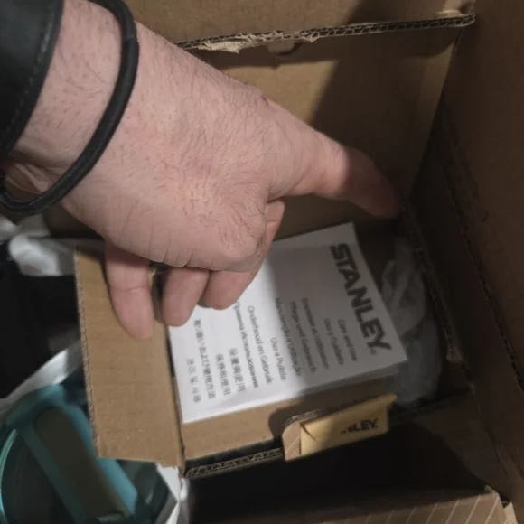 Stanley Black and Gold Travel Mug - Picture 3 of 3